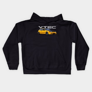 Carnival Yellow EG CIVIC HATCH Kids Hoodie